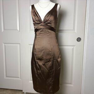 Vintage Cache Satin midi dress
